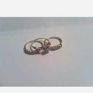 Lot of real gold stackable rings 14kt & 10kt